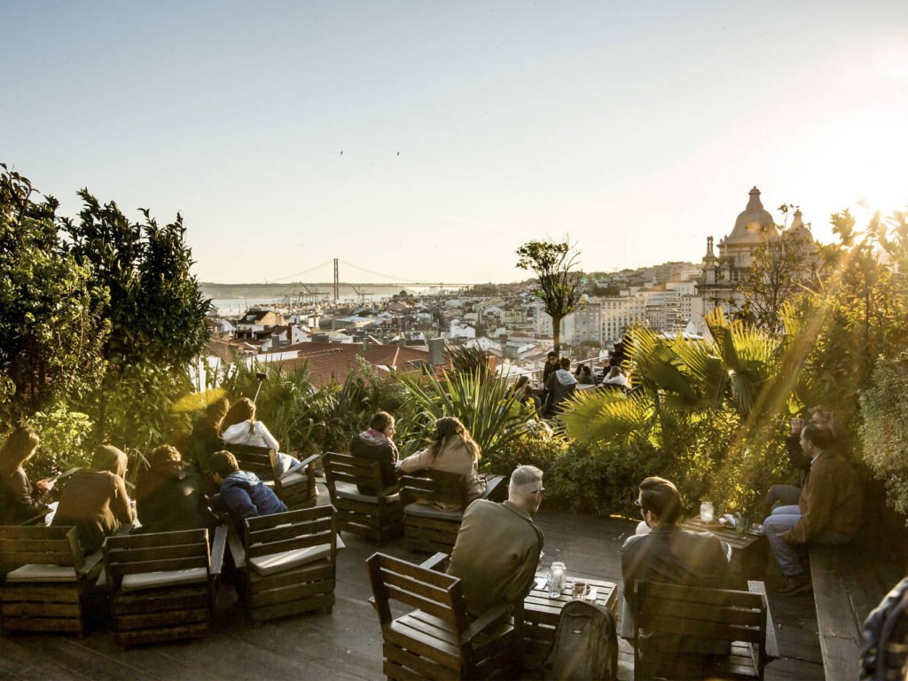 Park Bar has an amazing 180º view over the river Tagus and is one of  the 8 Best Rooftop Bars in Lisbon