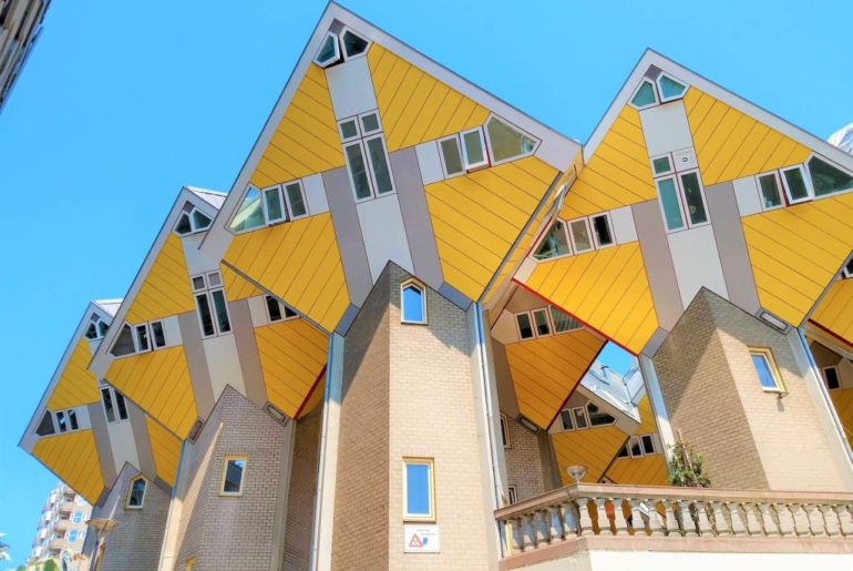 Design by Piet Blom, The Cube Houses are a Rotterdam's architecture trademark